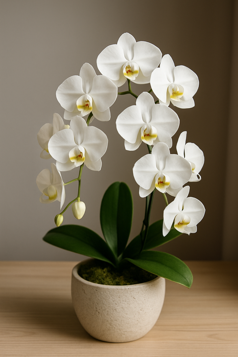 White Orchid Plant